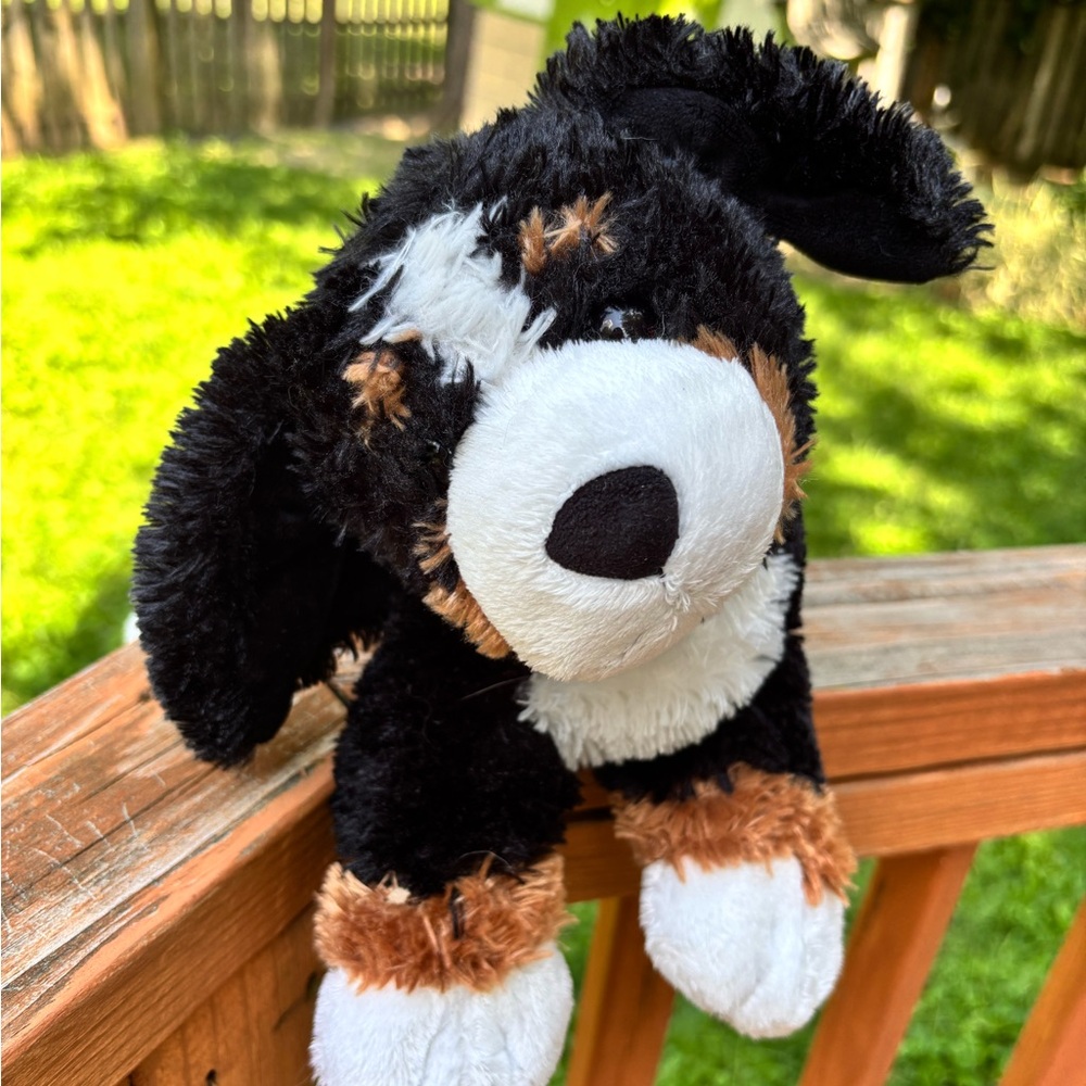Gund Black and White Plush Dog Toy